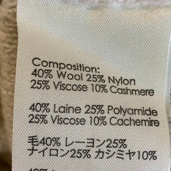 3.1 Phillip Lim Women's Ivory Floral Wool Cashmere Blend Contrast Sweater Size M - Picture 9 of 13